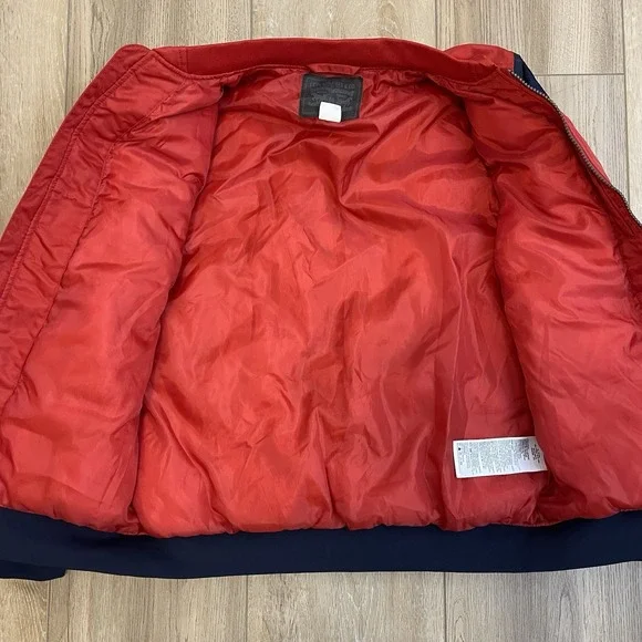 Levi's‎ Bomber Jacket Red Colorblock Youth Boys Size XL - Picture 6 of 8
